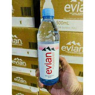 Thùng nước khoáng Pháp - Evian 500ml (24 chai x 500ml)