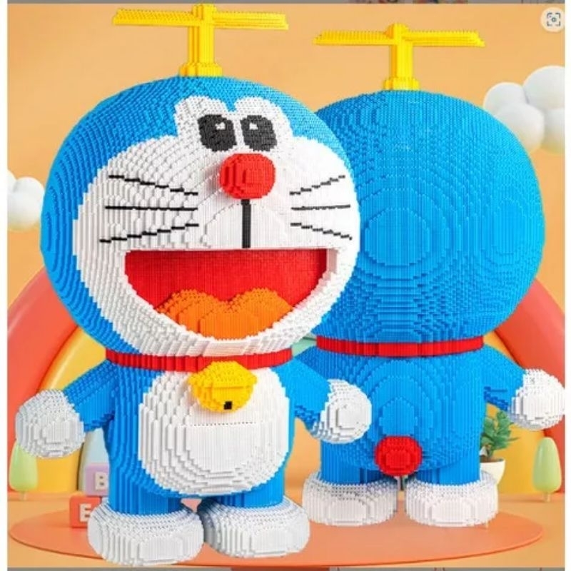 Mô Hình Doraemon Nobita Xuka  nhân vật truyện đồ chơi lắp ráp xếp hình doraemon