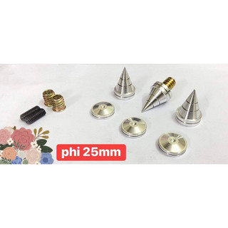 Chân Đinh Chống Rung cho kệ, loa, Amply phi 25x35mm (cái)