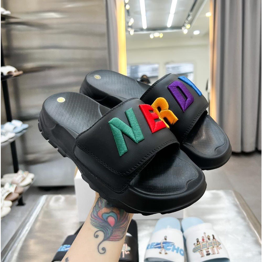 Dép Quai Ngang NERRDY Nam nữ Cao Cấp Đế Cao 3 Màu Hot Trend 2023