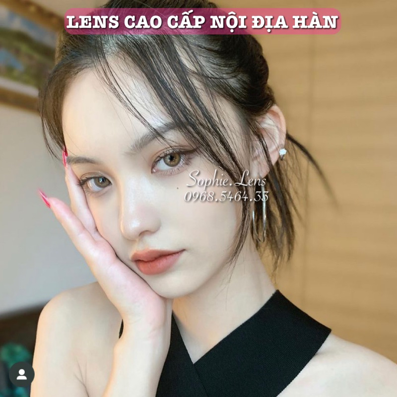 màu nâu tây viền nhẹ full cận 0-8 độ