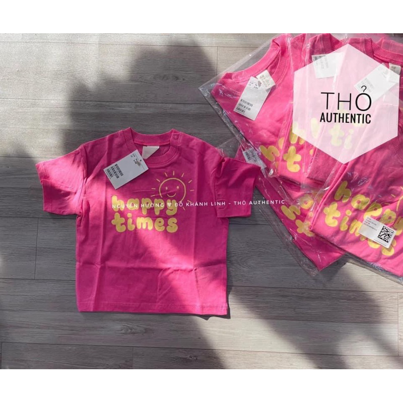 Áo phông cộc tay cho bé HM auth