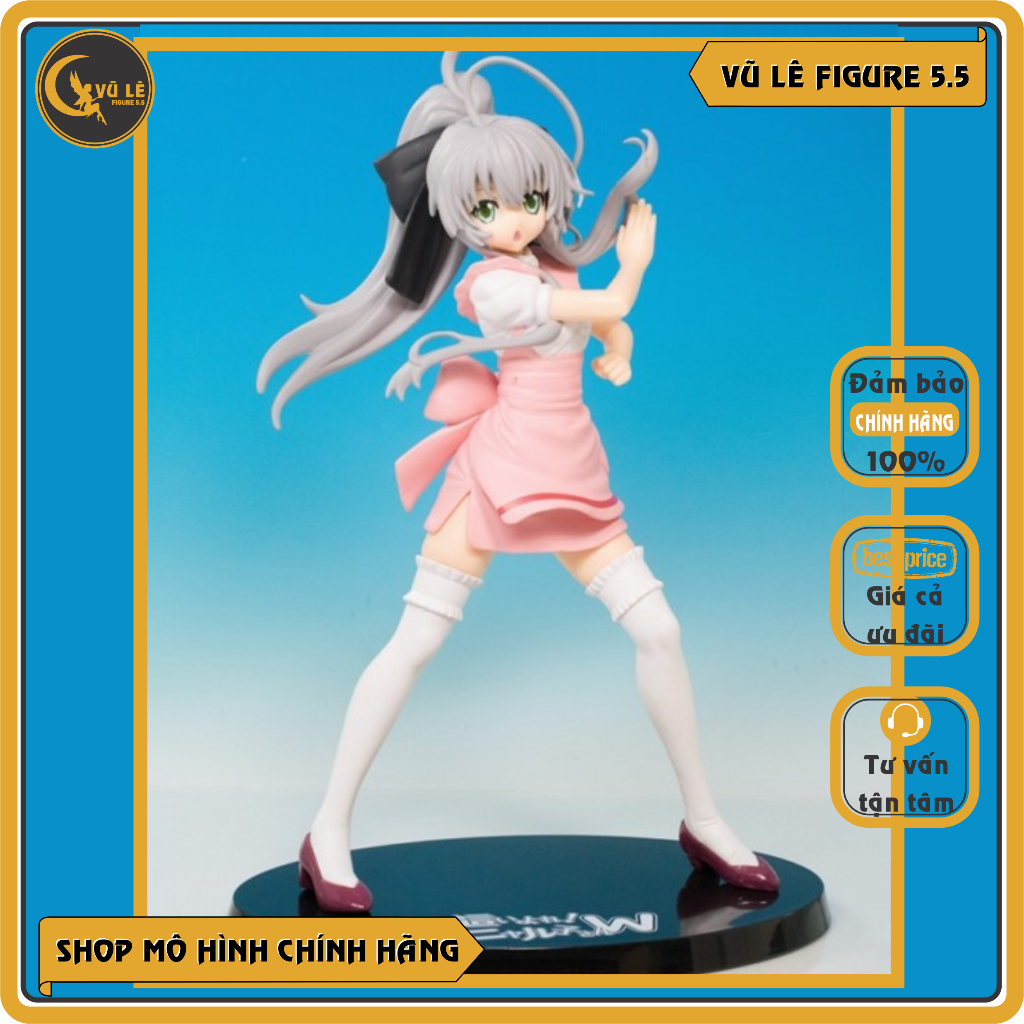 Mô hình nhân vật Haiyore! Nyaruko-san, Premium Figure Pink Maid ver., anime figure hãng Sega Nhật Bản - Tại Vulefigure