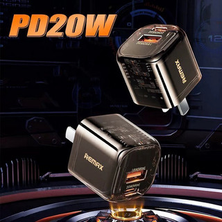 Cốc sạc nhanh 20w remax rp-u101 trong suốt lộ mạch pd