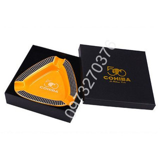 Gạt tàn xì gà bằng sứ tiện dụng - gạt tàn xì gà 3 điếu gt 002