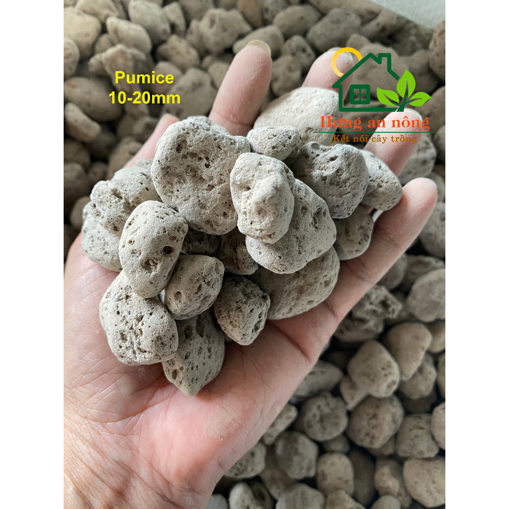 Bao 40 lít đá pumice đá bọt nhập khẩu Indonesia, trồng sen đá xương rồng bonsai