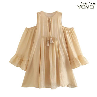 Đầm baby doll rớt vai