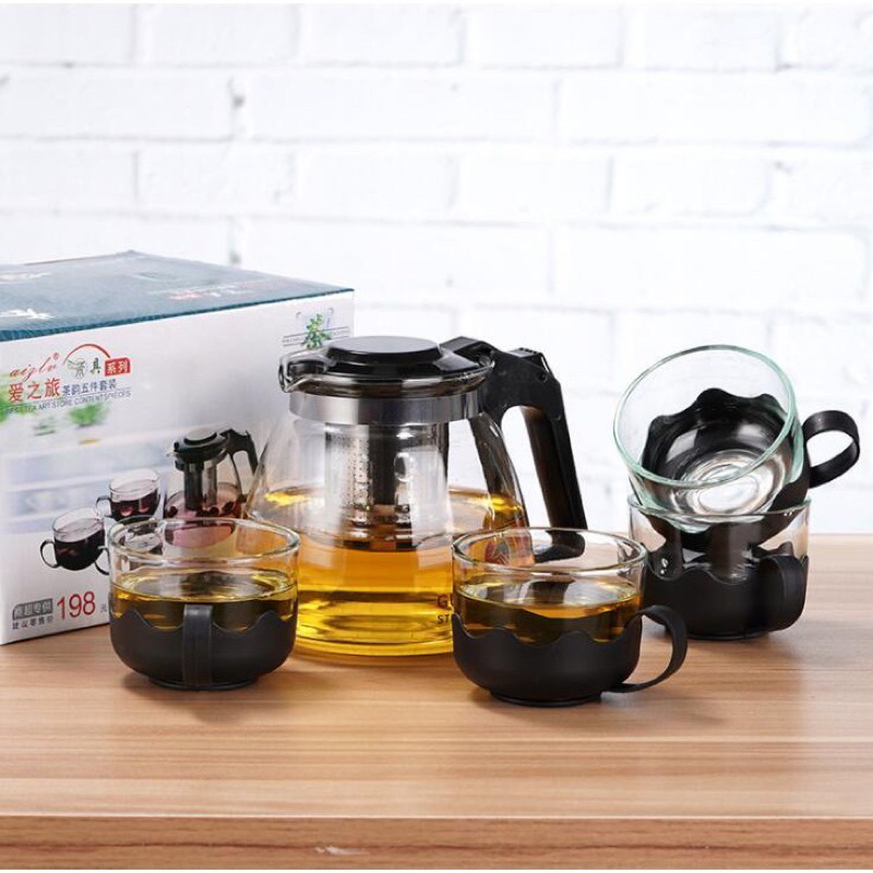 [TẶNG KÈM 4 CỐC] Bộ bình trà, ấm trà Có Lưới Lọc - HÀNG LOẠI I - cực đẹp! | BigBuy360 - bigbuy360.vn