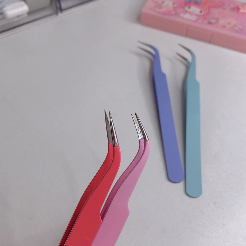 Nhíp đầu cong nhọn gắp sticker, làm diy