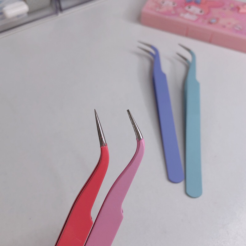 Nhíp đầu cong nhọn gắp sticker, làm diy