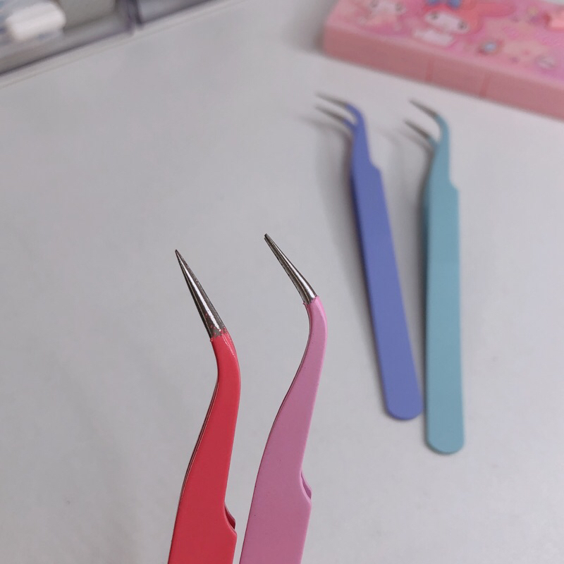 Nhíp đầu cong nhọn gắp sticker, làm diy
