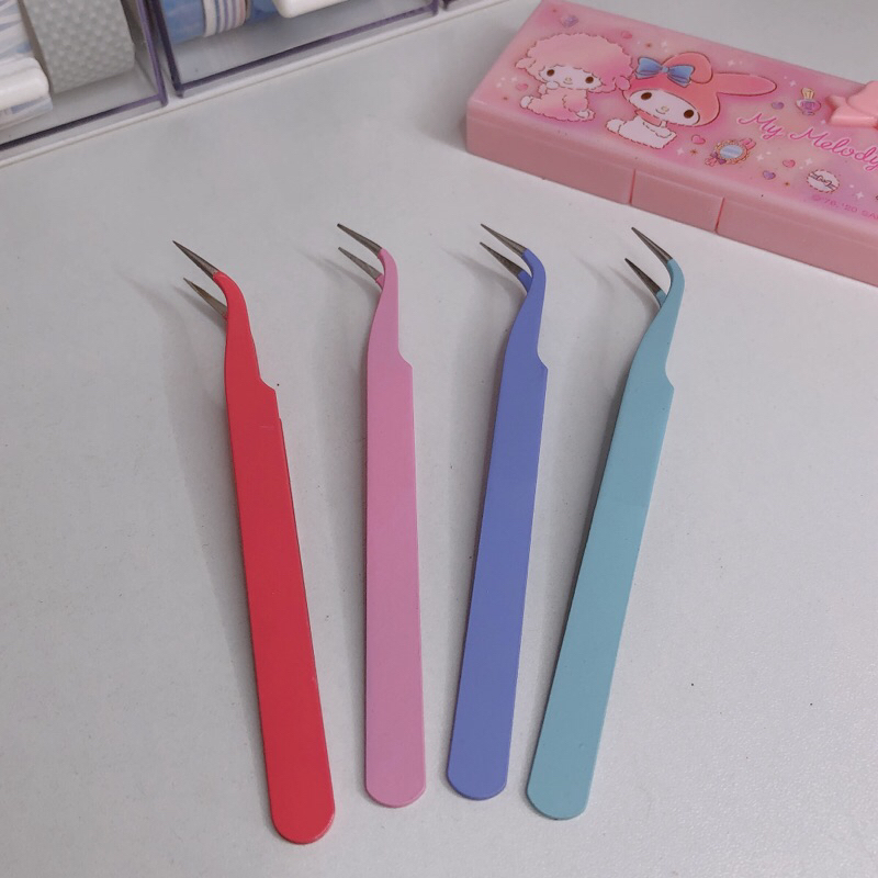 Nhíp đầu cong nhọn gắp sticker, làm diy