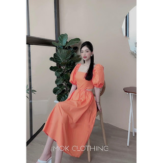 ĐẦM TIỂU THƯ ĐƠN GIẢN PHỐI KHOÉT EO BG