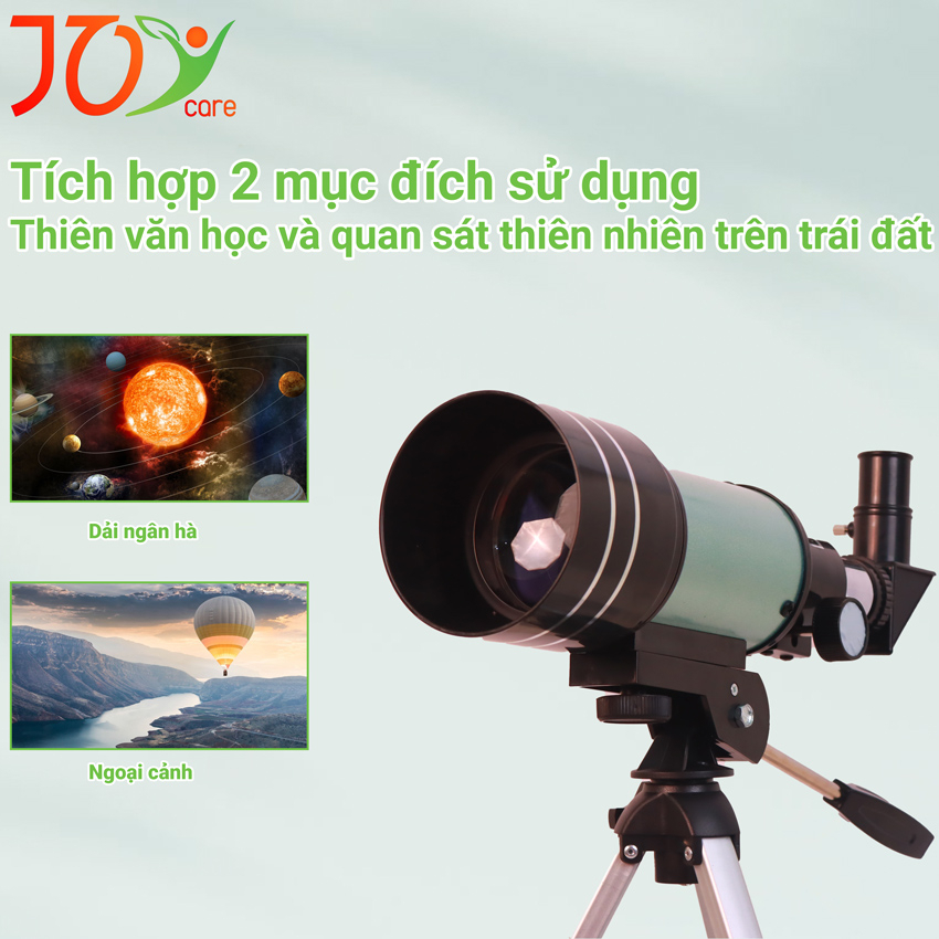 Kính thiên văn trẻ em F30070M, thu phóng 150 lần Joycare, quan sát được mặt trăng với độ sắc nét cao | BigBuy360 - bigbuy360.vn