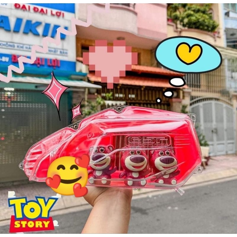 Combo Lọc Gió Gấu Dâu Cute Gắn Vario,Ab,Vision