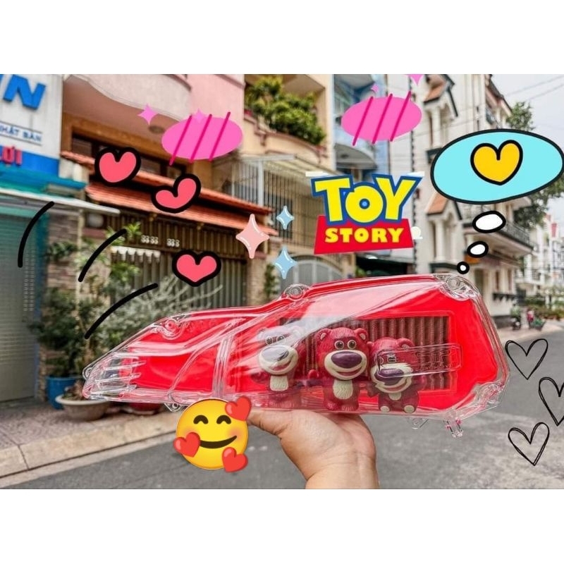 Combo Lọc Gió Gấu Dâu Cute Gắn Vario,Ab,Vision