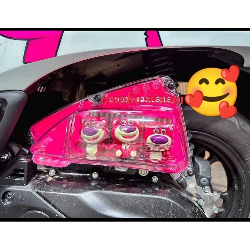 Combo Lọc Gió Gấu Dâu Cute Gắn Vario,Ab,Vision