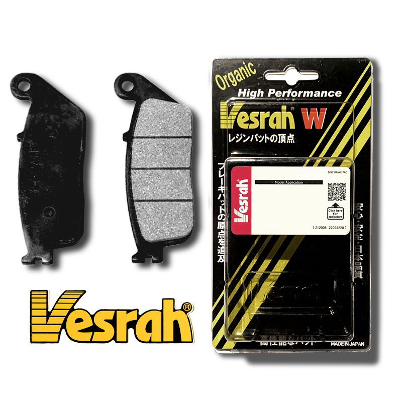 Bố thắng trước / Má Phanh trước Rebel 300 - Vesrah Resin japan chính hãng