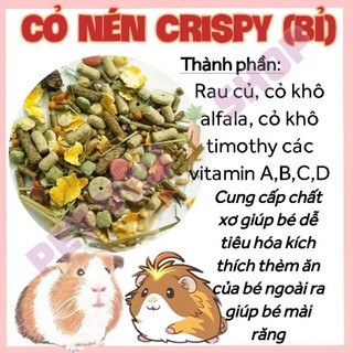 Cỏ nén Crispy bọ (700Gr) 🐻 FREESHIP🐻 thức ăn bọ ú chuột lang