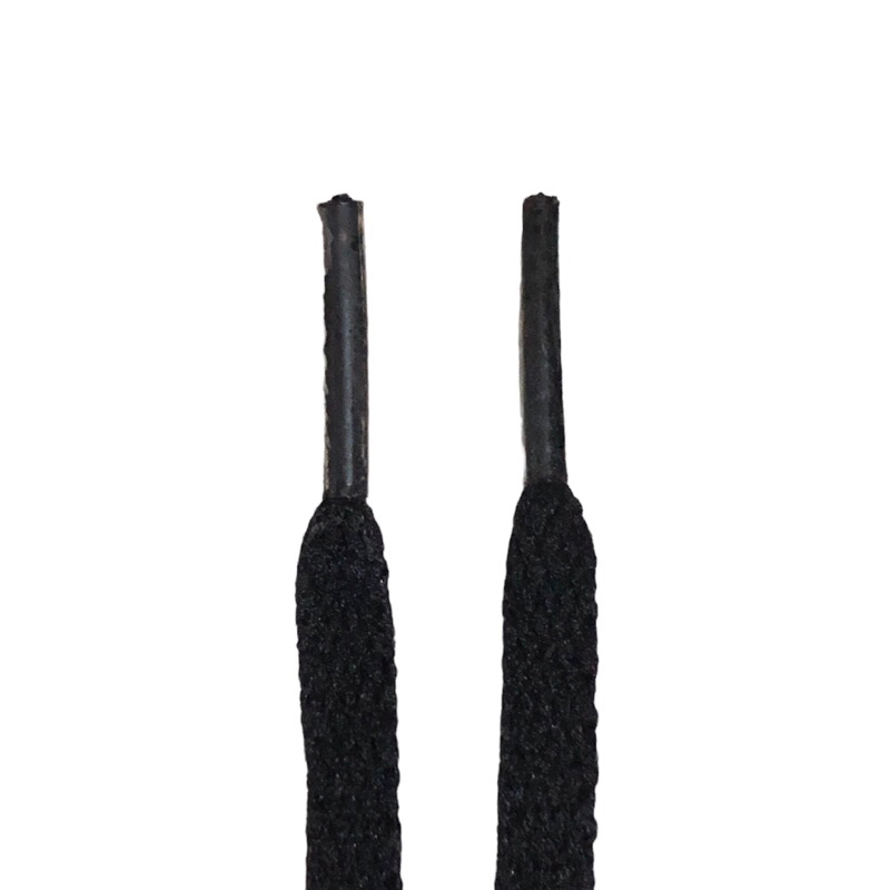 1 cặp- Dây giày dẹp 7mm màu dài 95cm đen, mền, êm tay, nhanh khô