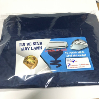 Túi vệ sinh máy lạnh cao cấp áo/bạt vệ sinh điều hòa có ống xả nước thải dài 2m