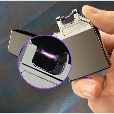 Quẹt Điện Plasma màu Titan đóng mở kêu tíc tắc siêu đẹp
