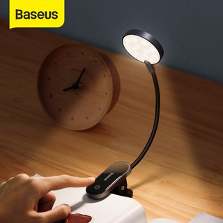 Đèn đọc sách mini, pin sạc tiện dụng Baseus Comfort Reading Mini Clip Lamp (Dịu mắt, chân kẹp, 3 mức sáng, 350mAh, 24h)