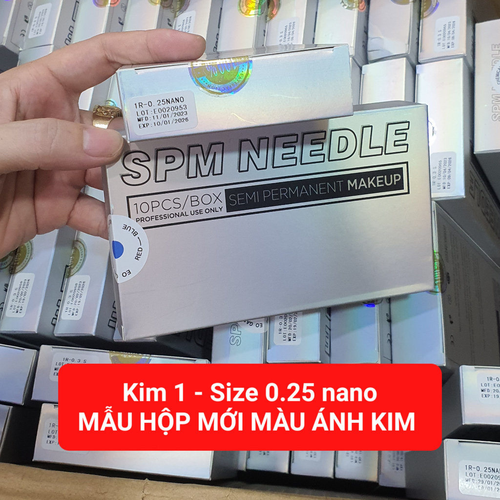 1 hộp 10 cây kim 1 size 0.18mm dùng cho máy Blackpearl, black pearl 3, máy kỹ thuật số, xăm môi mày mí, sợi sexybrows