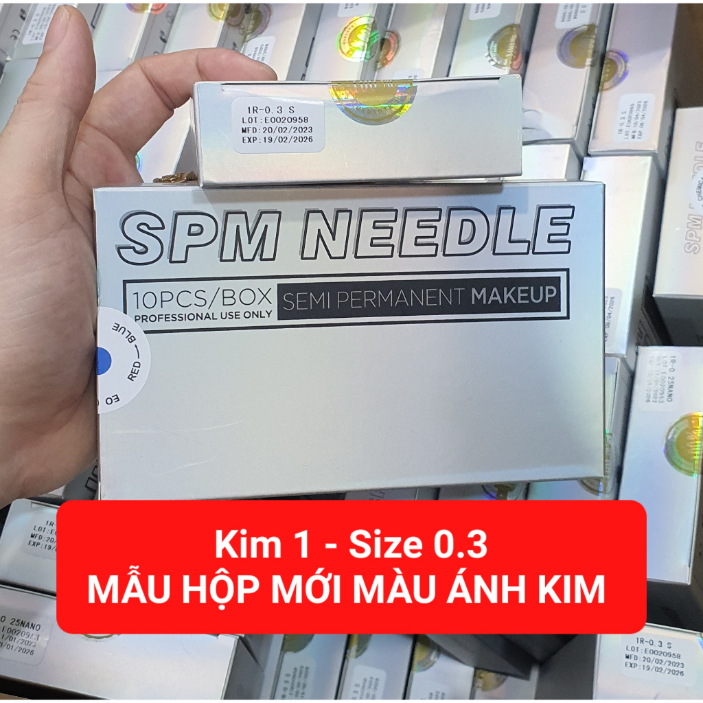 1 hộp 10 cây kim 1 size 0.18mm dùng cho máy Blackpearl, black pearl 3, máy kỹ thuật số, xăm môi mày mí, sợi sexybrows