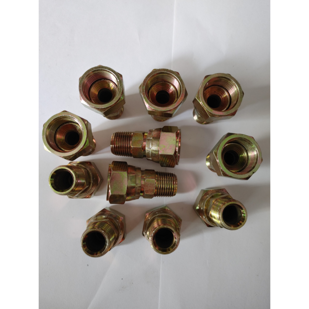 Nối thẳng sống số , ren trong  ren ngoài  sắt xi 7 màu, số 4 đến số 16