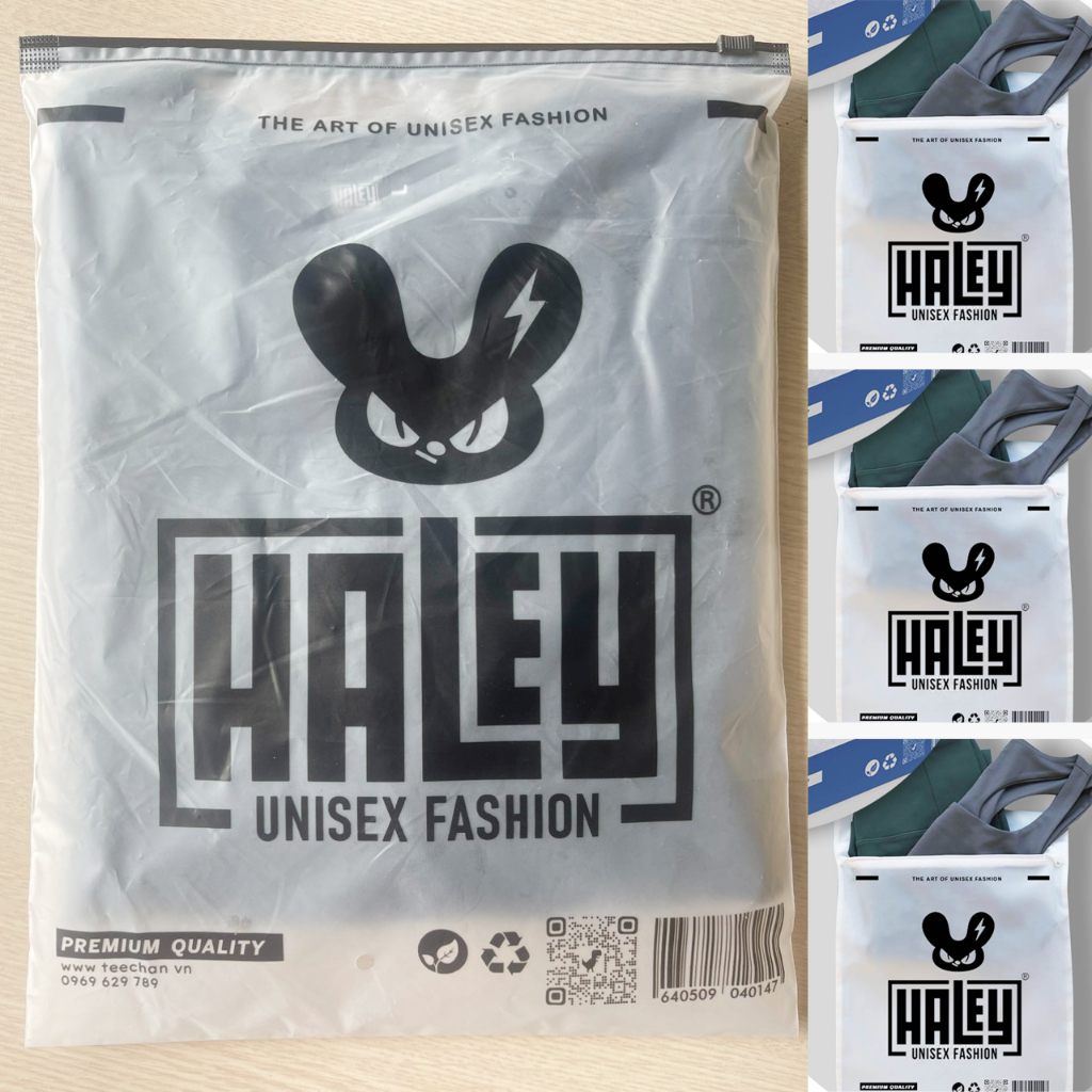 QUÀ TẶNG - Túi zip đựng quần áo tự phân hủy bảo vệ môi trường by Haley