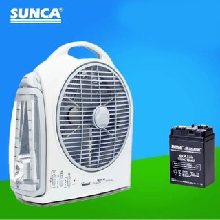 Quạt tích điện sunca fs-299a 2 ắc quy - bảo hành 12 tháng