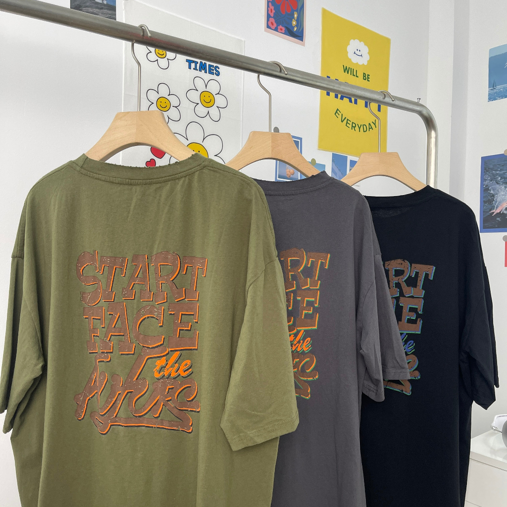 Áo phông MC21.STUDIOS oversize tay lỡ Unisex Ulzzang Streetwear Hàn Quốc tee form rộng t-shirt nam nữ pull A3623
