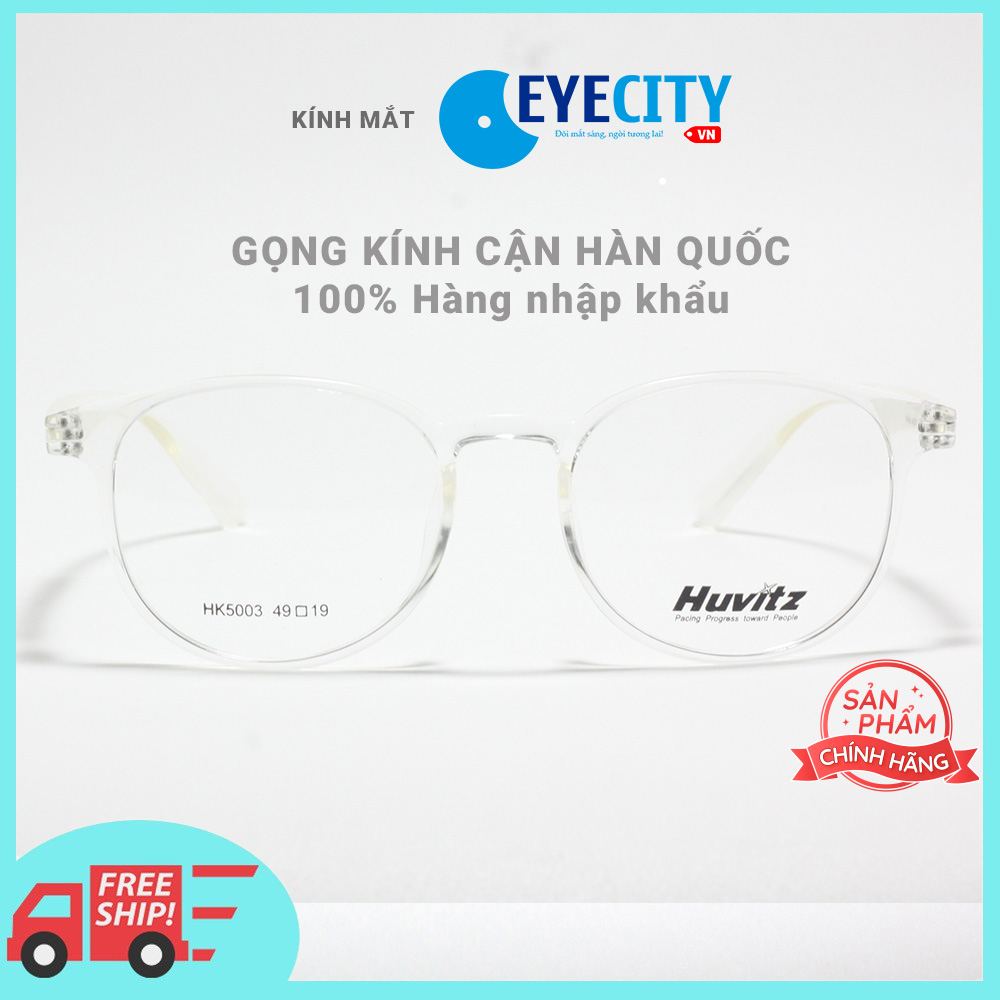 Gọng kính cận nữ Hàn Quốc chất liệu nhựa dẻo cao cấp Huvitz HK5003-C26