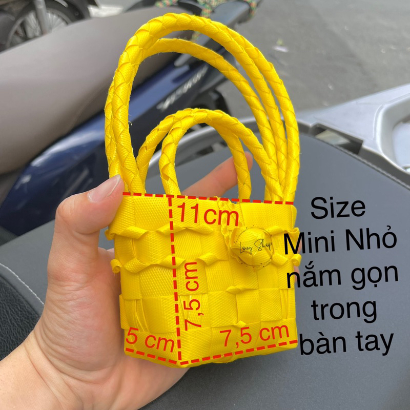 Túi mini đeo chéo - Túi đan thủ công - Làn nhựa