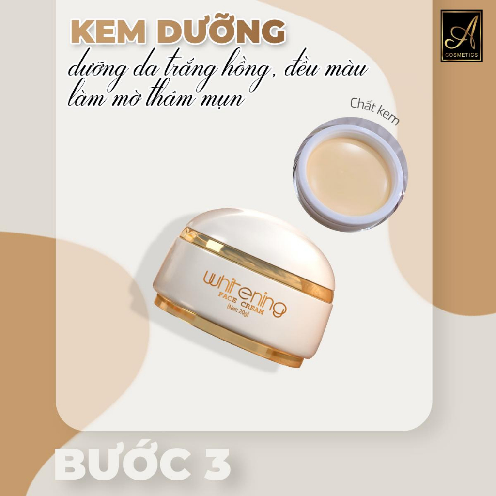 Combo dưỡng trắng mặt, kiềm dầu, thải độc da A cosmetics, kem face pháp, sữa rửa mặt trà xanh x2, detox bọt biển 190g