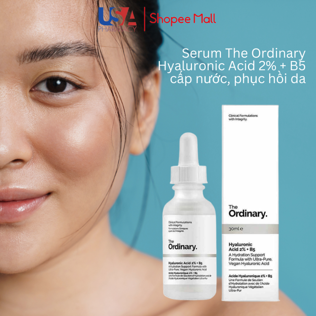 Serum The Ordinary Hyaluronic Acid 2% + B5 Cấp Nước, Phục Hồi Da Dung Tích 30ml Chính Hãng.