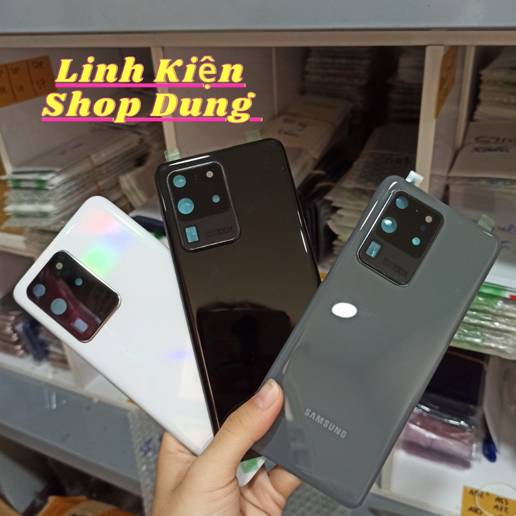 Nắp Lưng Samsung S20 Ultra Linh Kiện Có Kính Camera