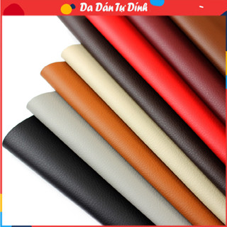  DA DÁN GHẾ❤️  Vải Da Dán Pu  Bọc Nội Thất Ô Tô  Da Dán Ghế Gội Đầu Tự Dính Sửa Chữa Sofa Siêu Tiết Kiệm 