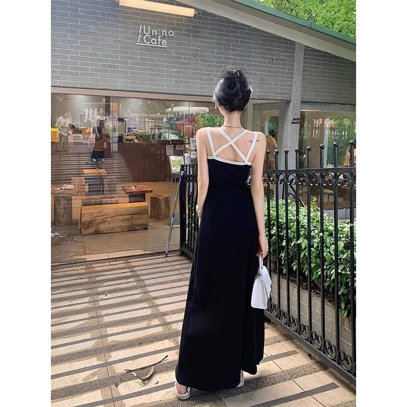 Váy hai dây đan lưng chất thun zip - 247store.vn - Vaydaydan132/p11k18