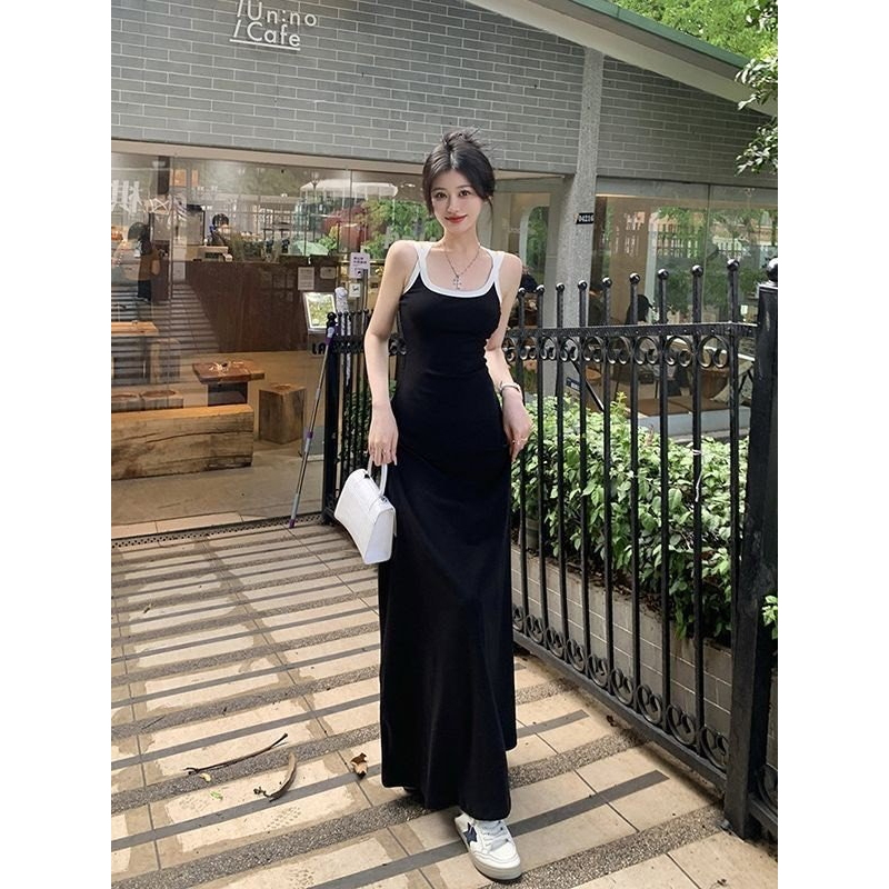 Váy hai dây đan lưng chất thun zip - 247store.vn - Vaydaydan132/p11k18