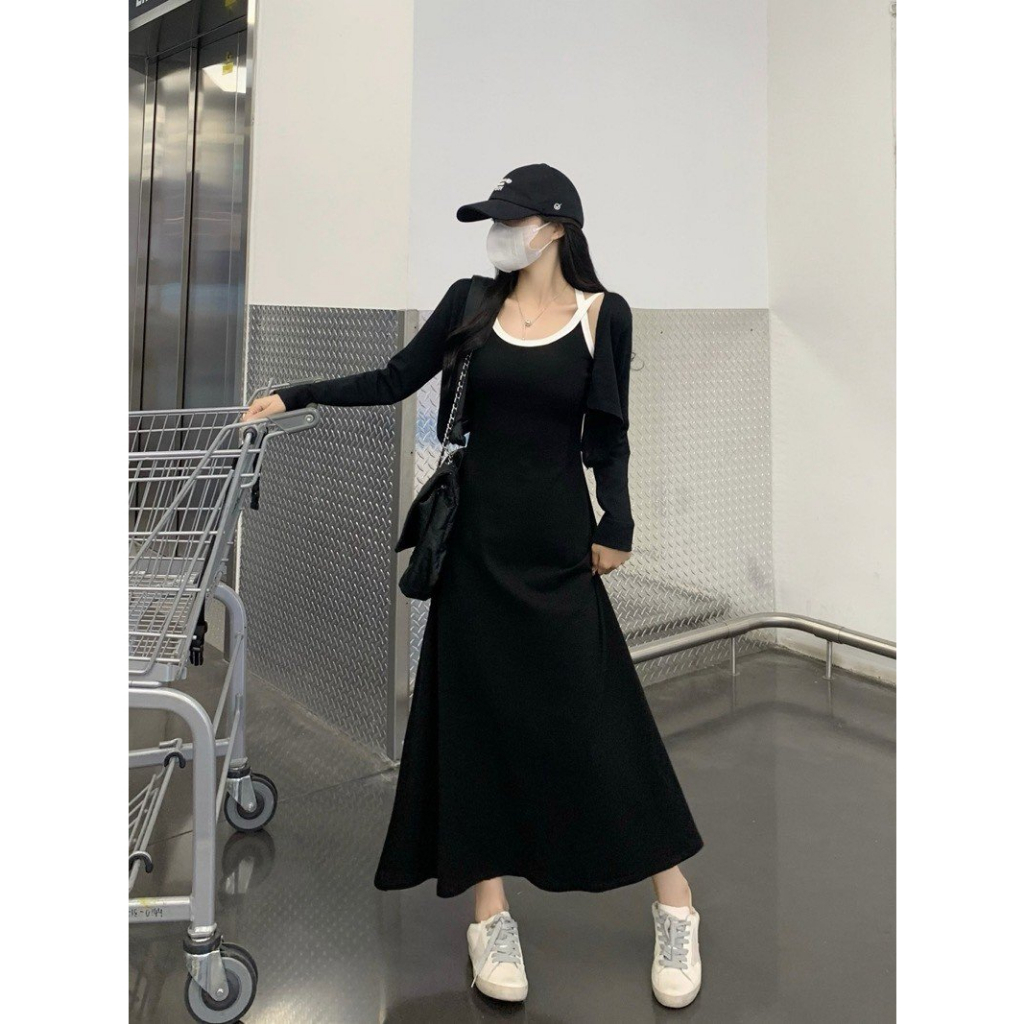 Váy hai dây đan lưng chất thun zip - 247store.vn - Vaydaydan132/p11k18