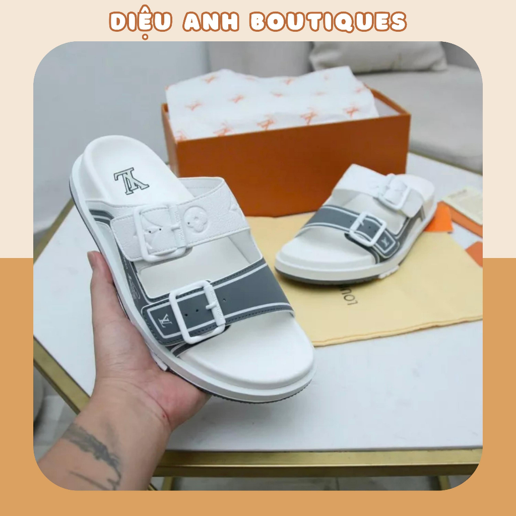 Dép nam L đế đúc nguyên khối đi êm thời trang cao cấp Dép nam quai ngang hàng xuất khẩu kiểu dáng thanh lịch