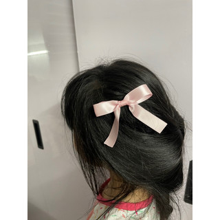 Kẹp nơ hồng phấn dễ thương coquette
