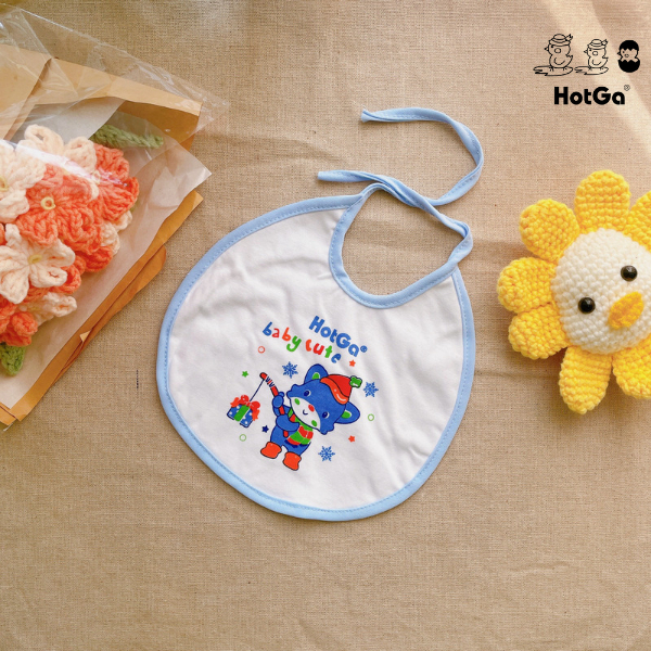 Yếm cột dây HotGa cho bé sơ sinh đến 12 tháng