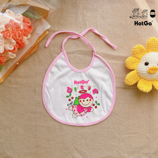 Yếm cột dây HotGa cho bé sơ sinh đến 12 tháng