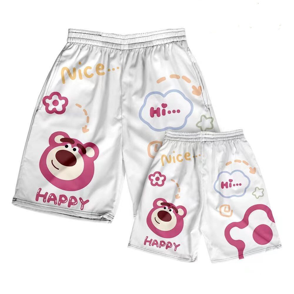 Quần Short hoạt hình Unisex BST 04 ❤️ Quần đùi nam nữ mặc nhà Freesize 38-65kg Molly Fashion