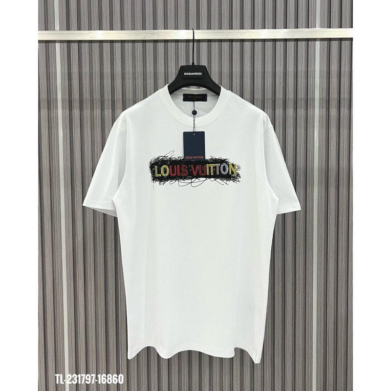 Tee LV Logo Ngang Unisex 100% Cotton