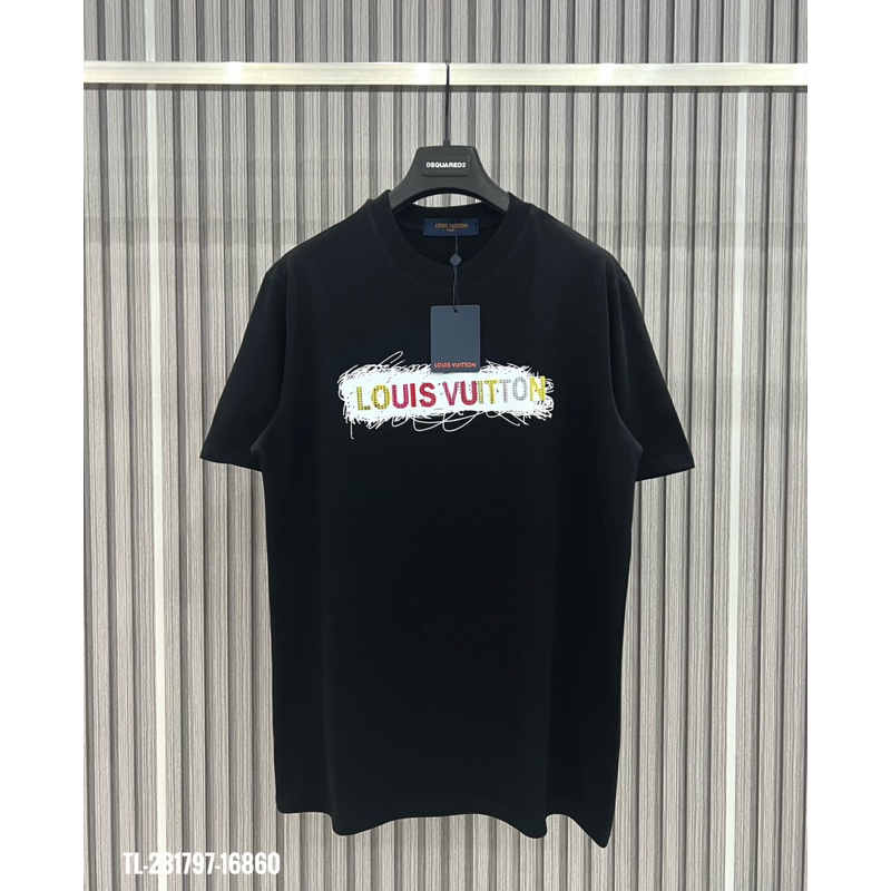 Tee LV Logo Ngang Unisex 100% Cotton