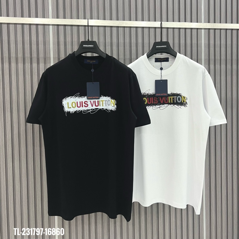 Tee LV Logo Ngang Unisex 100% Cotton